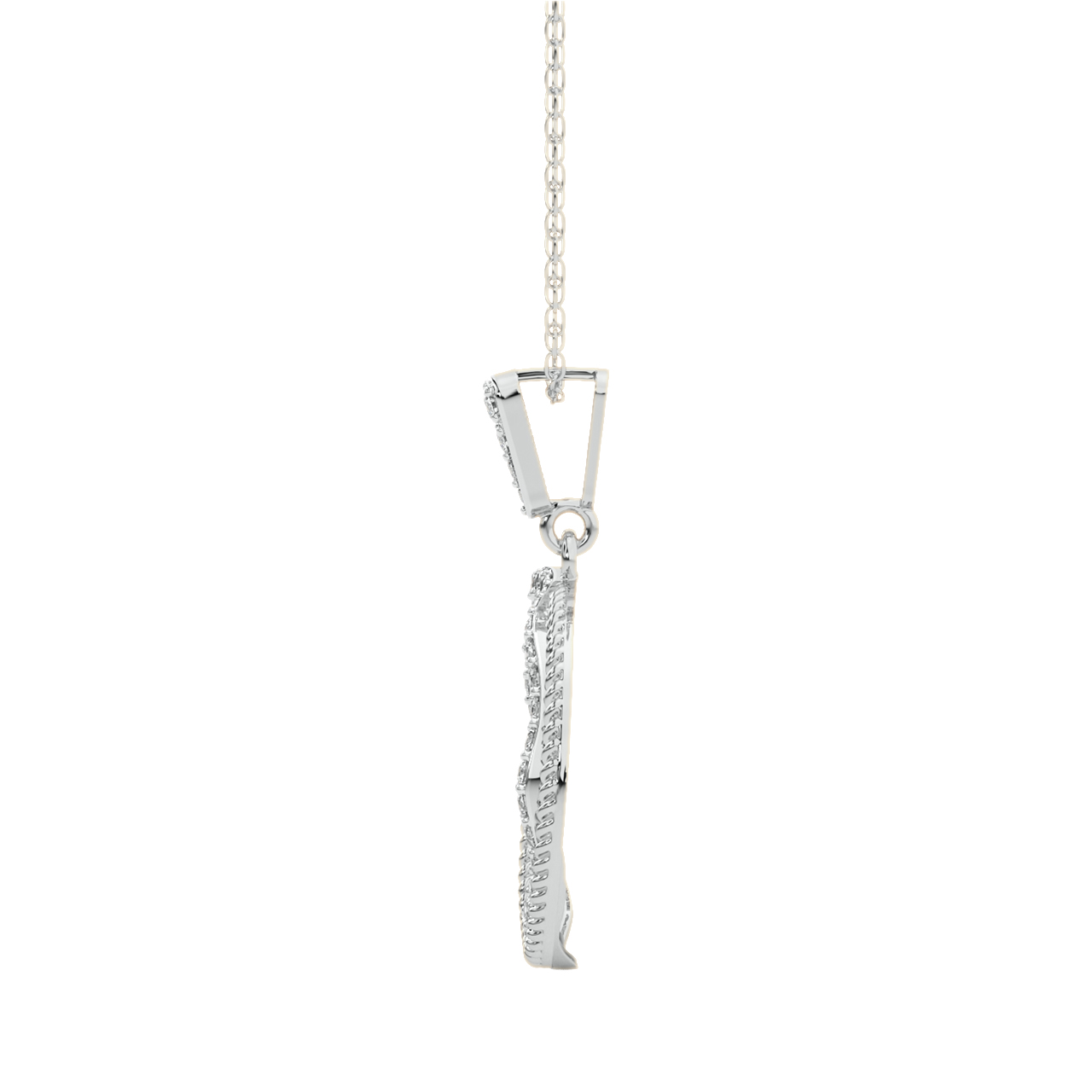 Caleb Round Diamond Office Wear Pendant